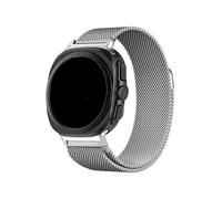 WUURAA Correa de acero inoxidable sin huecos for Samsung Watch 7 Ultra de 47 mm Correa milanesa for Watch 7 Ultra de 47 mm Correa deportiva de metal(Silver)