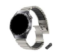 WUURAA Correa de caucho de titanio for Huawei Watch 5/GT6 Pro/GT5/GT4/4Pro/Ultimate/GT3, repuesto de correa deportiva de metal for negocios.(Ti-B,For Ultimate)