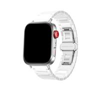 WUURAA Correa de cerámica for Huawei Watch Fit 3/4/5 pulsera de cerámica for Huawei Watch Fit5 Pro pulsera reemplazable(White,For Fit 5)