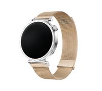 WUURAA Correa de Metal de 18MM 20MM 22MM, for Huawei GT5 GT4 41MM 46MM GT5pro 42mm 46MM GT2 42MM Reemplace la correa del reloj(Rose gold,20MM)