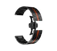 WUURAA Correa de Metal de 22mm, for Huawei Watch GT5 46mm pulsera de negocios de, correa de reloj for Huawei Watch GT4 de 46mm GT3 GT2e GT de 46mm(Black Red,For GT4 46mm)