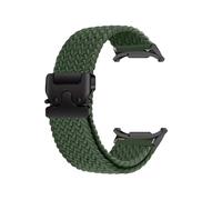 WUURAA Correa de nailon for Samsung Galaxy Watch 7 Ultra de 47 mm. Reemplazo de correa for GALAXY ULTRA. Accesorio de pulsera deportiva trenzada.(Olive black)