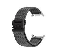 WUURAA Correa de nailon for Samsung Galaxy Watch 7 Ultra de 47 mm. Reemplazo de correa for GALAXY ULTRA. Accesorio de pulsera deportiva trenzada.(Space Gray silver)