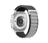 WUURAA Correa de nailon for Samsung Galaxy Watch8-7 Ultra de 47 mm. Pulsera for Samsung Galaxy Ultra2 2025 de 47 mm. Accesorios.(12 Black grey,For Watch Ultra 47mm)