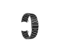 WUURAA Correa de reloj de acero inoxidable sin espacios adecuada for Samsung Galaxy Watch 46mm SM-R800 Correa con conector curvo for Galaxy Gear S3 (Color : Black, Size : For Galaxy watch 46mm)