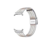 Correa de reloj de metal for Samsung Galaxy Watch 7 Ultra de 47 mm, repuesto de pulsera de acero inoxidable for Watch 7 Ultra(Silver Rose Gole)