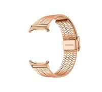 WUURAA Correa de reloj de metal for Samsung Galaxy Watch 7 Ultra de 47 mm, repuesto de pulsera de acero inoxidable for Watch 7 Ultra(Rose Gold)