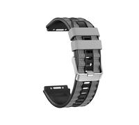 WUURAA Correa de silicona de liberación rápida con botón 22mm for Huawei Watch 5 4 GT6 GT5 Pro GT4 46mm Ultimate 2 pulsera de repuesto(Black gray,For GT6 Pro 46mm)