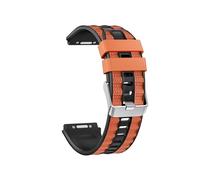 WUURAA Correa de silicona de liberación rápida con botón 22mm for Huawei Watch 5 4 GT6 GT5 Pro GT4 46mm Ultimate 2 pulsera de repuesto(Black orange,22mm)