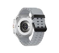 WUURAA Correa de silicona deportiva sin huecos for Samsung Galaxy Watch 7 Ultra de 47 mm, correa de bucle suave y transpirable for Galaxy 7 Ultra de 47 mm(Black-Cloud gray)