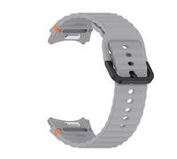 WUURAA Correa de silicona estilo botón for Samsung Galaxy Watch 5/6/7 40 mm 44 mm FE Pulsera for Watch 6 Classic 47 mm 43 mm Cinturón(Gray,For Watch 7/FE)