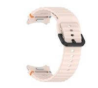 WUURAA Correa de silicona estilo botón for Samsung Galaxy Watch 5/6/7 40 mm 44 mm FE Pulsera for Watch 6 Classic 47 mm 43 mm Cinturón(Pink,For Watch 7/FE)