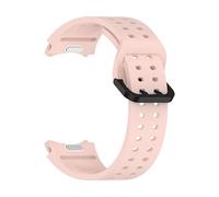 WUURAA Correa de silicona estilo cueva for Samsung Galaxy Watch 4/5/6/7 de 40 mm y 44 mm, pulsera estilo botón for Watch 6 Classic de 47 mm y 43 mm(Pink,For Watch 7 FE)