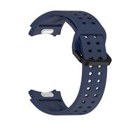 WUURAA Correa de silicona estilo cueva for Samsung Galaxy Watch 4/5/6/7 de 40 mm y 44 mm, pulsera estilo botón for Watch 6 Classic de 47 mm y 43 mm(Midnight Blue,For Watch 6 5 4)