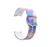 WUURAA Correa de silicona impresa for Samsung Galaxy Watch 4/5/6/7 40mm 44mm 5Pro 45mm pulsera reloj 6Classic 47mm 43mm(Candy,For Galaxy Watch 5)