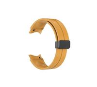 WUURAA Correa de silicona sin huecos Fit for Samsung Galaxy watch 5/4 40mm 44mm 5 Pro 45mm pulsera for watch 4 cinturón clásico (Color : Yellow, Size : For Watch 4 Classic 42mm)