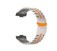 WUURAA Correa de titanio for Huawei Watch Fit 5 4 3 pulsera de Metal for Huawei Watch Fit5 Pro reemplazar pulsera(TitaniumO-B,For fit 4)