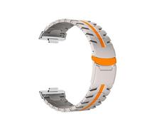 WUURAA Correa de titanio for Huawei Watch Fit 5 4 3 pulsera de Metal for Huawei Watch Fit5 Pro reemplazar pulsera(TitaniumO-S,For fit 5)
