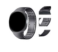 WUURAA Correa de titanio for Samsung Watch 8 40MM 44MM banda Metal for Galaxy Watch 8Classic de 46mm, reemplaza la pulsera(Black,For Galaxy 8 44mm)