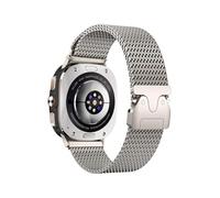 WUURAA Correa de titanio puro for Samsung Galaxy Watch7 Ultra de 47 mm. for SAMsung Watch 7, 6, 5, 40 y 44 mm. Pulsera milanesa de negocios.(Titanium color,For watch7 Ultra 47mm)