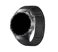 WUURAA Correa de titanio sin huecos for Huawei Watch GT6 Pro, desmontaje rápido con botón de metal, pulsera metálica for Huawei Watch GT6Pro de 46mm(Black)