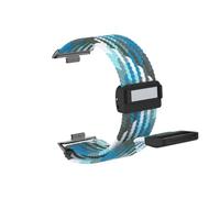 WUURAA Correa deportiva de nailon for Huawei Watch Fit3, Fit4 y Fit4Pro con conectores especiales, repuesto de pulsera elástica.(24 Blueberry,For FIT3/4)