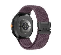 WUURAA Correa deportiva de nailon for Samsung Galaxy Watch 8 de 40 mm y 44 mm. Correa de repuesto for Galaxy 8 Classic de 46 mm. Pulsera transpirable.(Deep purple,For Watch 8 44mm)