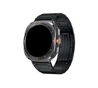 WUURAA Correa fina de titanio puro for Samsung Galaxy Watch Ultra Correa for GALAXY WATCH 7 ULTRA 47MM Pulsera de ajuste rápido sin espacios(B Black,Black connector)