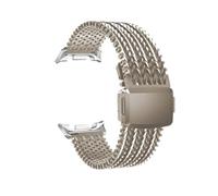 WUURAA Correa Milanesa Loop for Samsung Galaxy Watch 8 40 44/8Claasic Pulsera de negocios Correa for Galaxy Ultra 47mm(Starlight-B,For Watch 8 44mm)