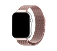 WUURAA Correa milanesa transpirable de metal for Huawei Watch Fit 3. Pulsera de acero inoxidable for HUAWEI WATCH FIT 4/Pro.(Rose Powder,For watch fit 4)