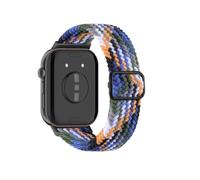 WUURAA Correa trenzada de nailon ajustable for Huawei Watch Fit3, Fit4, Fit4Pro, pulsera deportiva elástica y transpirable, banda reemplazable.(13# denim color,For Fit 3)