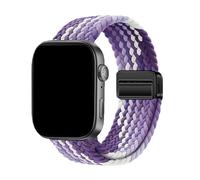 WUURAA Correa trenzada de nailon for Huawei Watch Fit 3/4/4pro, ajustable y cómoda, ideal for Huawei Watch Fit 4 pro.(Grape purple,For watch fit 4)