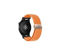 WUURAA Correa trenzada for Samsung Galaxy Watch 6 4 classic/5 pro 47mm 44mm 40mm pulsera sin huecos for Galaxy watch4(Orange,For 6 classic 43mm 47mm)