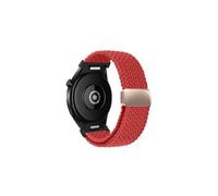 WUURAA Correa trenzada for Samsung Galaxy Watch 6 4 classic/5 pro 47mm 44mm 40mm pulsera sin huecos for Galaxy watch4(Red,For watch 6 40mm 44mm)