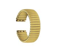 WUURAA For correa de reloj elástica de acero inoxidable For Swatch, correa de reloj elástica con resorte 17mm 20mm(Golden(Matte style),20mm)