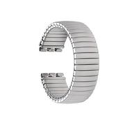 WUURAA For correa de reloj elástica de acero inoxidable For Swatch, correa de reloj elástica con resorte 17mm 20mm(Silver(Matte style),17mm)