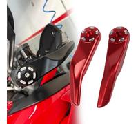 WUURAA Protector De Manos para Manillar, Protector De Mano para Ducati Multistrada 950 1200 1260 S MTS MTS950 MTS1200 MTS1260, Accesorios Proteccion (Color : Rot)