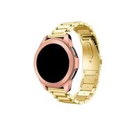 WUURAA Pulsera de acero inoxidable for Samsung Galaxy Watch 42mm/Gear S2 Classic 732, for Amazfit Bip U/Pop (Color : Gold, Size : Only the Strap)