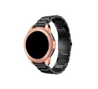 WUURAA Pulsera de acero inoxidable for Samsung Galaxy Watch 42mm/Gear S2 Classic 732, for Amazfit Bip U/Pop (Color : Black, Size : Only the Strap)