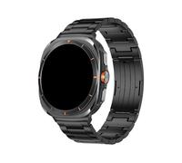 WUURAA Tira de titanio fina y ligera For Samsung Watch Ultra2 2025 47mm pulsera Correa for Galaxy Watch 8-7 Ultra Strap(Black,For Galaxy Ultra 47mm)