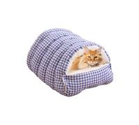 Wuvfojca Cama para gatos para gatos, cálida y acogedora, extraíble, casa para gatos como cama para dormir, para razas pequeñas, medianas, grandes, sala de estar, patio, balcón, patio trasero, jugar y