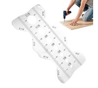 Wuvfojca Medidor de Tamaño de Tornillos - Medidor De Paso Portátil,Regla Para Identificar El Tamaño Del Paso | Para Ingenieros, Reparación Doméstica, Taller de