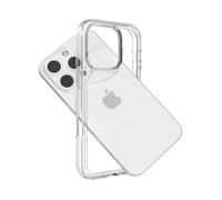 Wuwedo Funda transparente para iPhone 16 Pro con marco de parachoques sin parte trasera, ajuste delgado, ultraligera, antiamarilleamiento, transparente, protección para teléfono de 6.3 pulgadas 2024