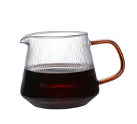 WUWFKUI Servidor de café de vidrio transparente, jarra de 600 ml para verter sobre té y cafetera