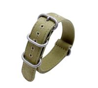 WUWMTUTCK 22 24 26 mm Correa de reloj lona engrosada doble cara Marcas generales Cinturón seguridad nailon apto for Panerai/Apto for Breitling/Apto for ZENITH Pilo