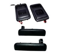 WUWMTUTCK 8 Piezas/4 Piezas Negro Exterior Interior Delantero Trasero Izquierdo Derecho manijas de Puerta 1995-98 Apto for Toyota Tercel 692200A010,692100A010(Rear LH RH 4pcs)