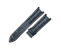 WUWMTUTCK Ajuste for GC Ajuste for Gucci Ya133309 GC1333 GC1335 YA1332 Serie Correa de cuero suave y transpirable 20x11 mm 22x13 mm(Blue white-No buckle,22x13mm)