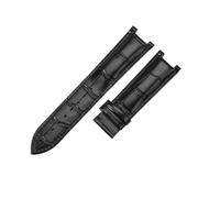 WUWMTUTCK Ajuste for GC Ajuste for Gucci Ya133309 GC1333 GC1335 YA1332 Serie Correa de cuero suave y transpirable 20x11 mm 22x13 mm(Blackblack-No buckle,20x11mm)