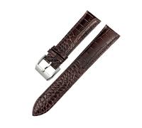 WUWMTUTCK Correa de reloj cuero 19 mm 20 21 22 Apto for Omega for Tissot for Longines for Tudor for CITIZEN Patrón negra y marrón(Brown Style 1,21MM_GOLD BUCKLE)