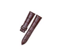WUWMTUTCK Correa de reloj cuero 20 mm/22 mm, ajuste adecuado for Blancpain, negro, marrón, azul marino, modelo perfecto(Brown,22mm)